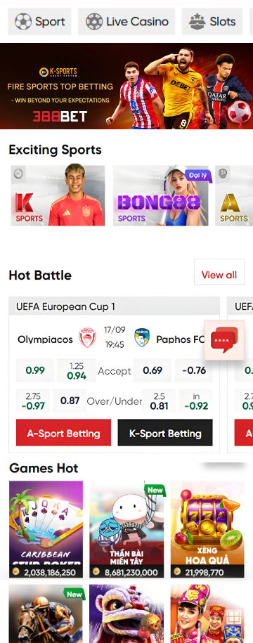 388Bet mobile app download for iOS and Android – fast login, secure payments and real money games